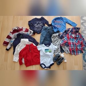 14 piece 12 month winter boys bundle